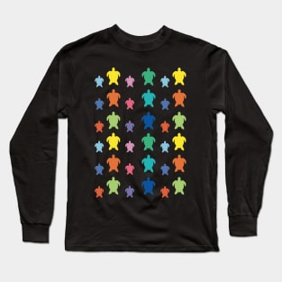 Sea Turtle Pattern colorful Long Sleeve T-Shirt